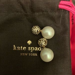 Kate Spade pearl reversible earrings